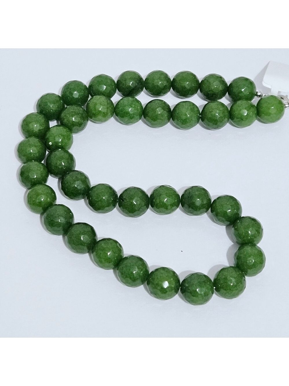 Green Chalcedony Sterling Silver Necklace Bracelet Earring Set